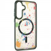 Чехол TPU+PC Flush with Magnetic Safe для Samsung Galaxy S24 / S25 (Dark green)