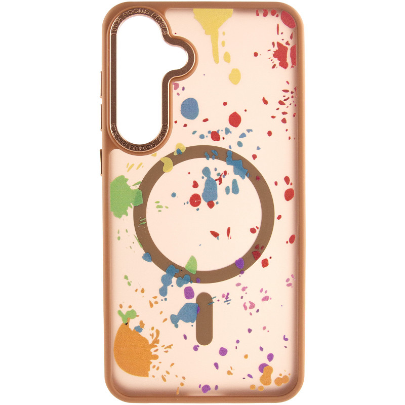 Фото Чехол TPU+PC Flush with Magnetic Safe для Samsung Galaxy S24 / S25 (Desert gold) на vchehle.ua