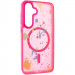 Чехол TPU+PC Flush with Magnetic Safe для Samsung Galaxy S24 FE (Barbie Pink)