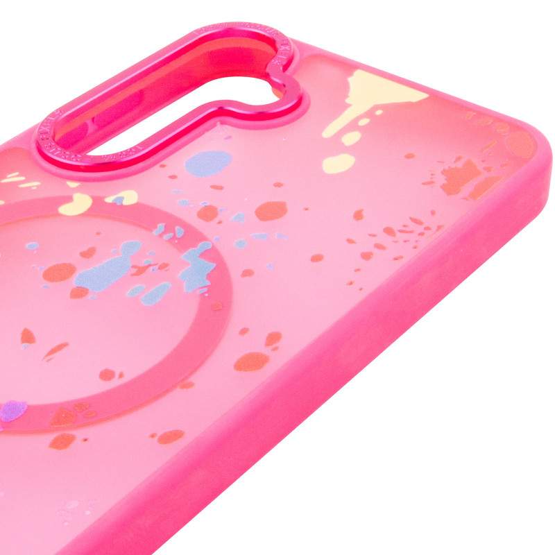 Чехол TPU+PC Flush with Magnetic Safe для Samsung Galaxy S24 FE (Barbie Pink) в магазине vchehle.ua