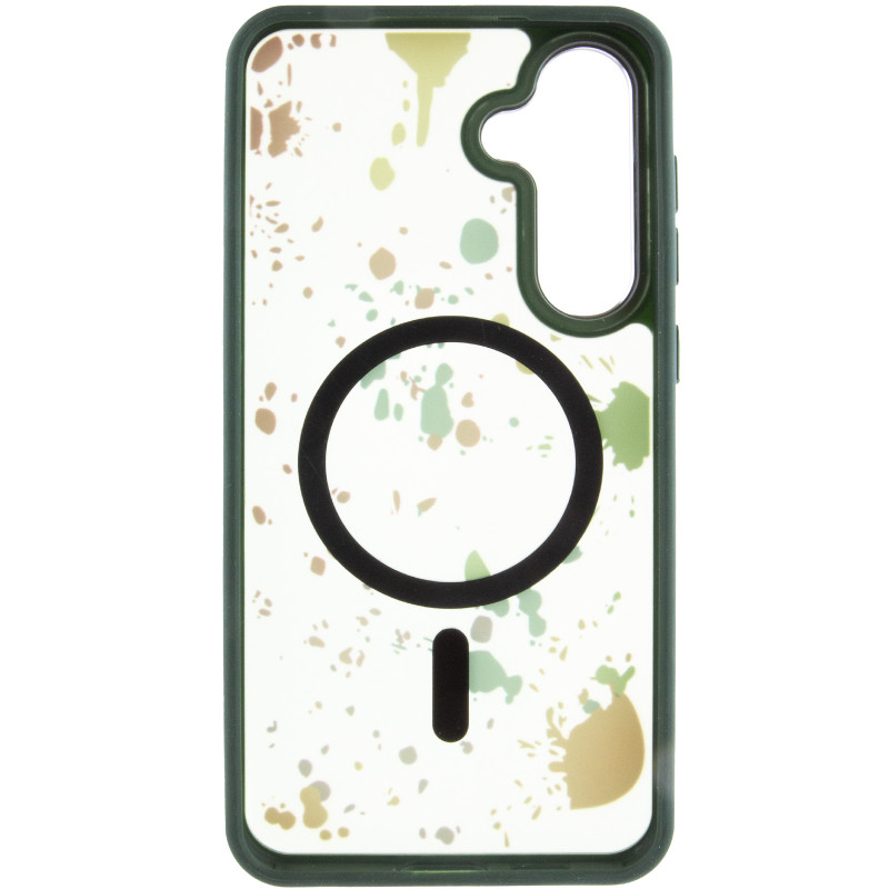 Фото Чехол TPU+PC Flush with Magnetic Safe для Samsung Galaxy S24 FE (Dark green) в магазине vchehle.ua