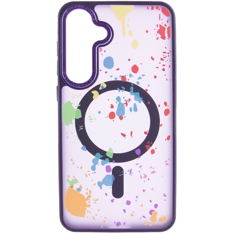 Фото Чохол TPU+PC Flush with Magnetic Safe на Samsung Galaxy S24+ / S25+ (Dark purple) на vchehle.ua
