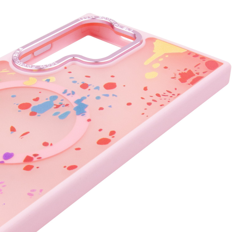 Чехол TPU+PC Flush with Magnetic Safe для Samsung Galaxy S24 Ultra (Baby pink) в магазине vchehle.ua