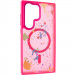 Чехол TPU+PC Flush with Magnetic Safe для Samsung Galaxy S24 Ultra (Barbie Pink)