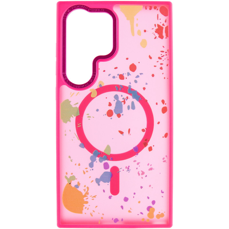 Фото Чехол TPU+PC Flush with Magnetic Safe для Samsung Galaxy S24 Ultra (Barbie Pink) на vchehle.ua