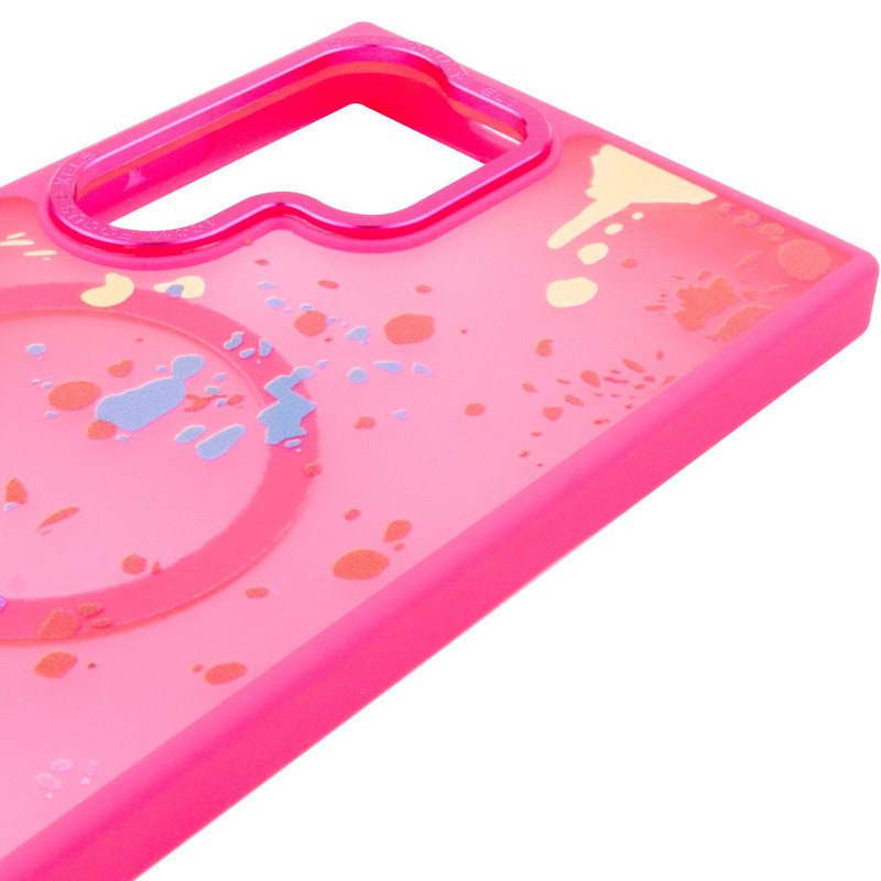 Чехол TPU+PC Flush with Magnetic Safe для Samsung Galaxy S24 Ultra (Barbie Pink) в магазине vchehle.ua