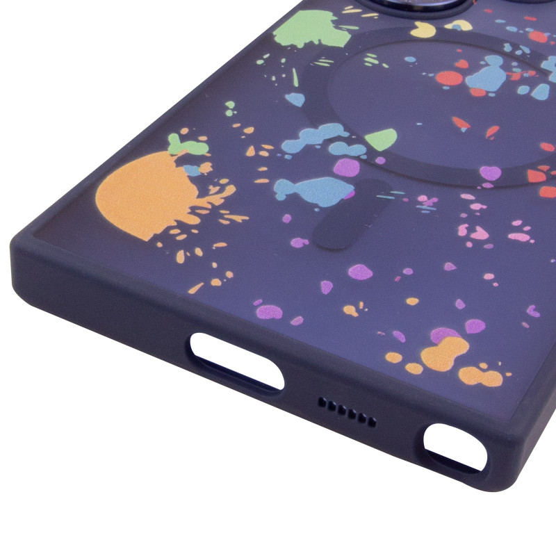 Купить Чехол TPU+PC Flush with Magnetic Safe для Samsung Galaxy S24 Ultra (Dark blue) на vchehle.ua