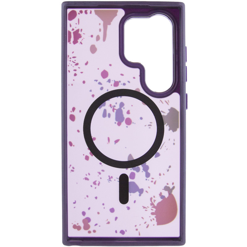 Фото Чехол TPU+PC Flush with Magnetic Safe для Samsung Galaxy S24 Ultra (Dark purple) в магазине vchehle.ua