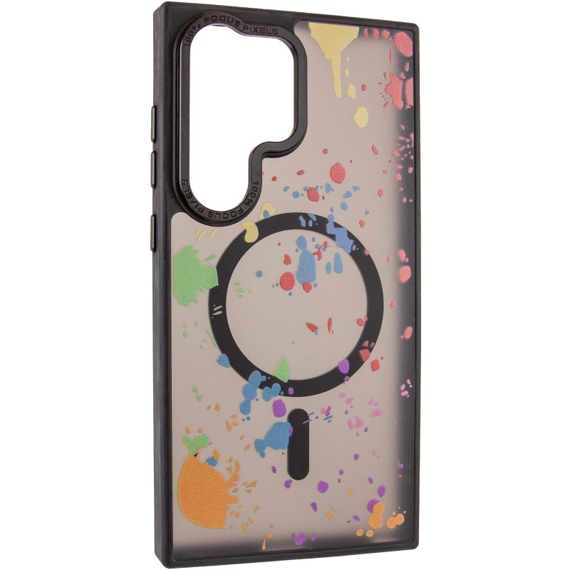 Чехол TPU+PC Flush with Magnetic Safe для Samsung Galaxy S24 Ultra (Titanium black)