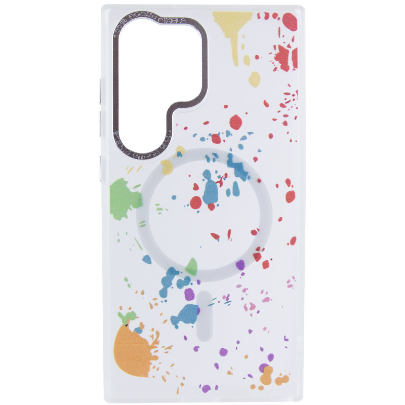 Фото Чехол TPU+PC Flush with Magnetic Safe для Samsung Galaxy S24 Ultra (White) на vchehle.ua