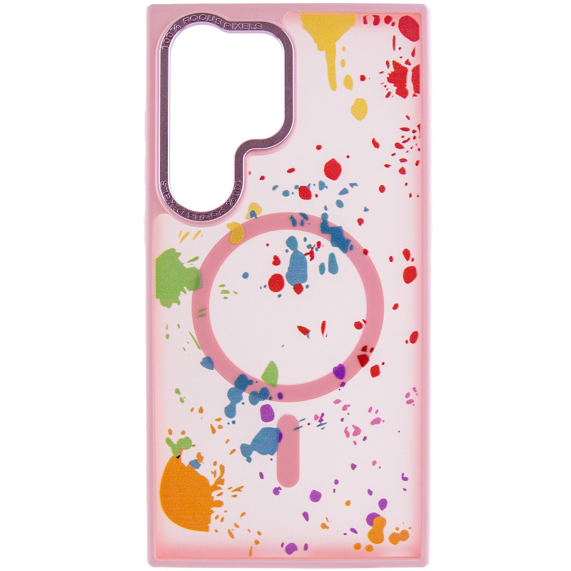 Фото Чехол TPU+PC Flush with Magnetic Safe для Samsung Galaxy S25 Ultra (Baby pink) на vchehle.ua