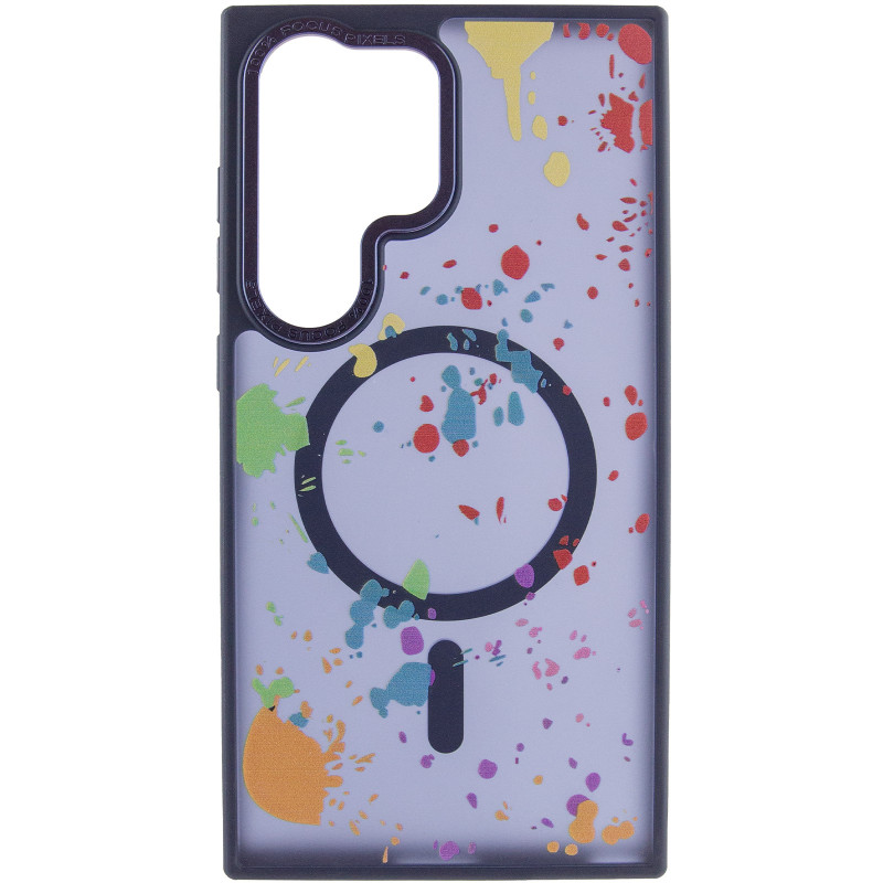 Фото Чехол TPU+PC Flush with Magnetic Safe для Samsung Galaxy S25 Ultra (Dark blue) на vchehle.ua