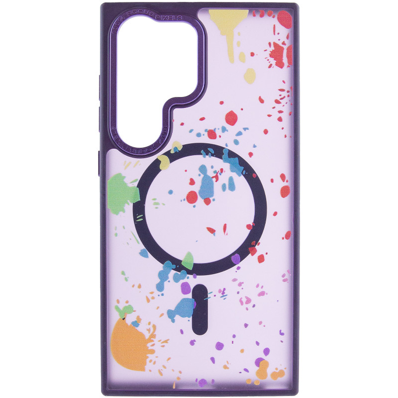 Фото Чехол TPU+PC Flush with Magnetic Safe для Samsung Galaxy S25 Ultra (Dark purple) на vchehle.ua