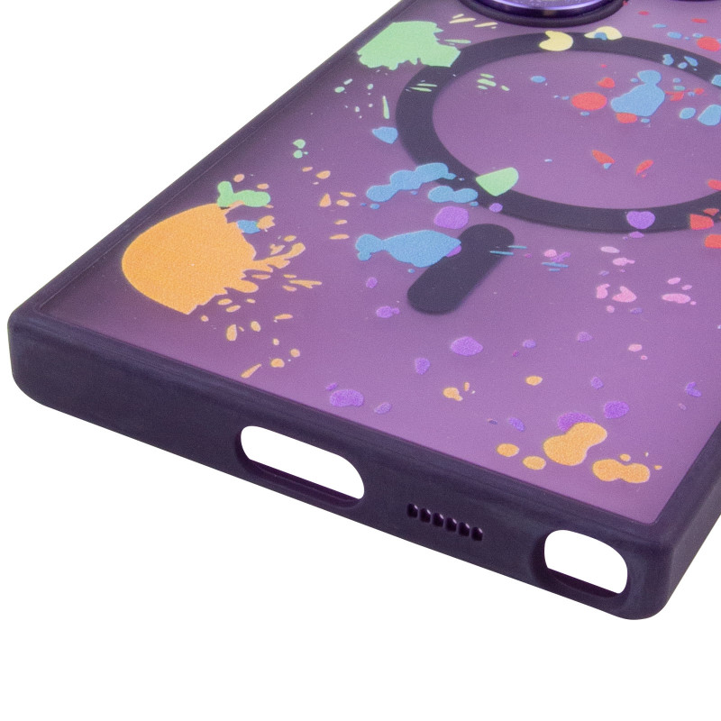 Купить Чехол TPU+PC Flush with Magnetic Safe для Samsung Galaxy S25 Ultra (Dark purple) на vchehle.ua