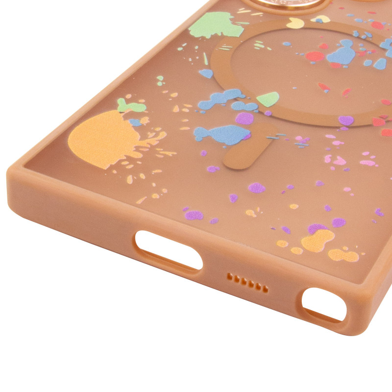 Купить Чехол TPU+PC Flush with Magnetic Safe для Samsung Galaxy S25 Ultra (Desert gold) на vchehle.ua