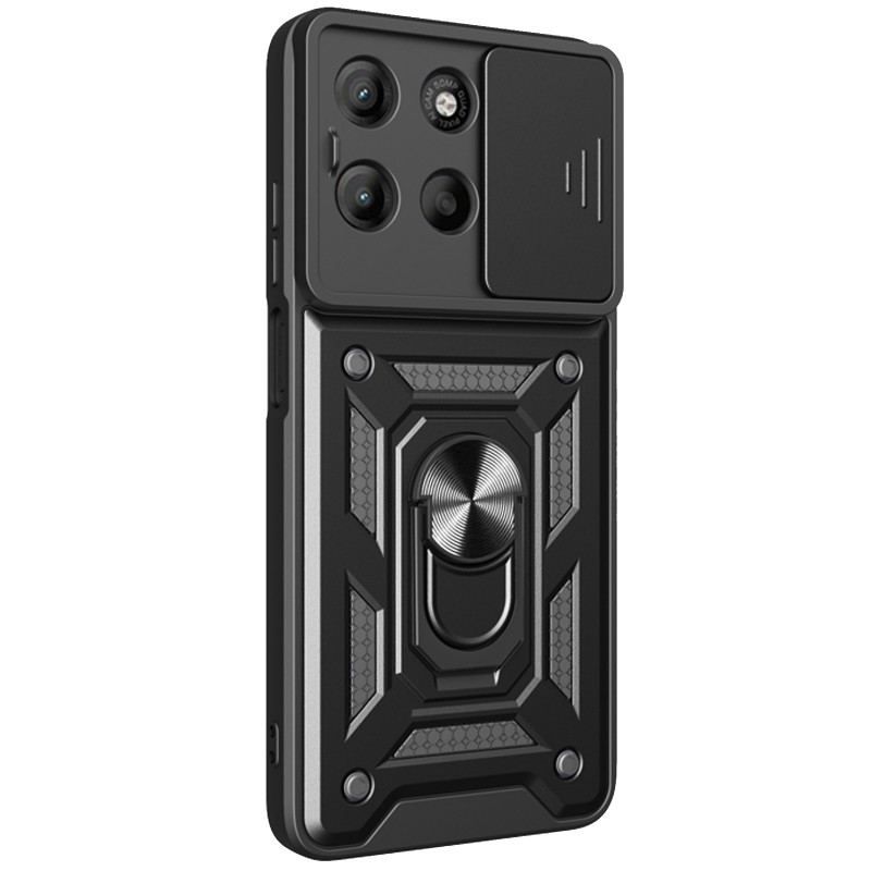 Ударопрочный чехол Ummi Camshield Serge Ring для Motorola Edge 60 / 60 Fusion (Черный / Black)