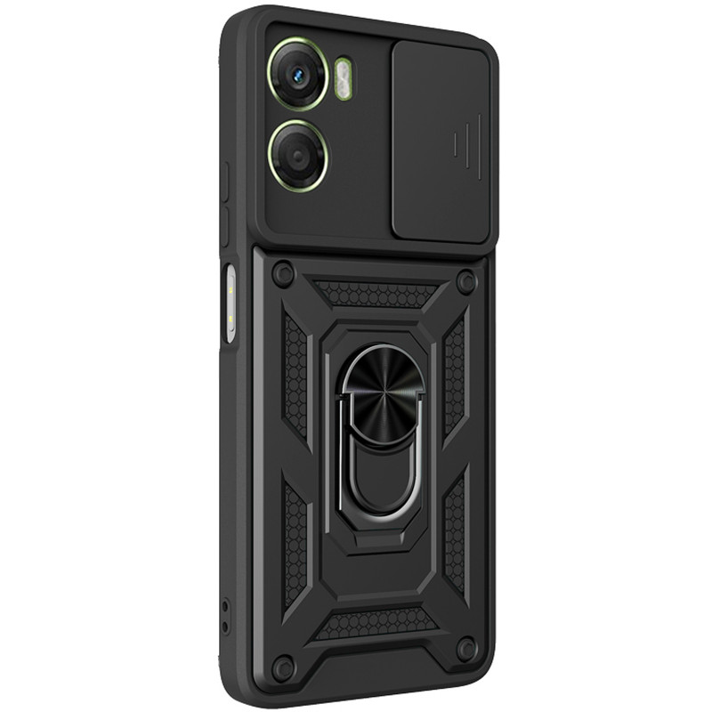 Ударопрочный чехол Ummi Camshield Serge Ring для Motorola Moto G05 / E15 (Черный / Black)