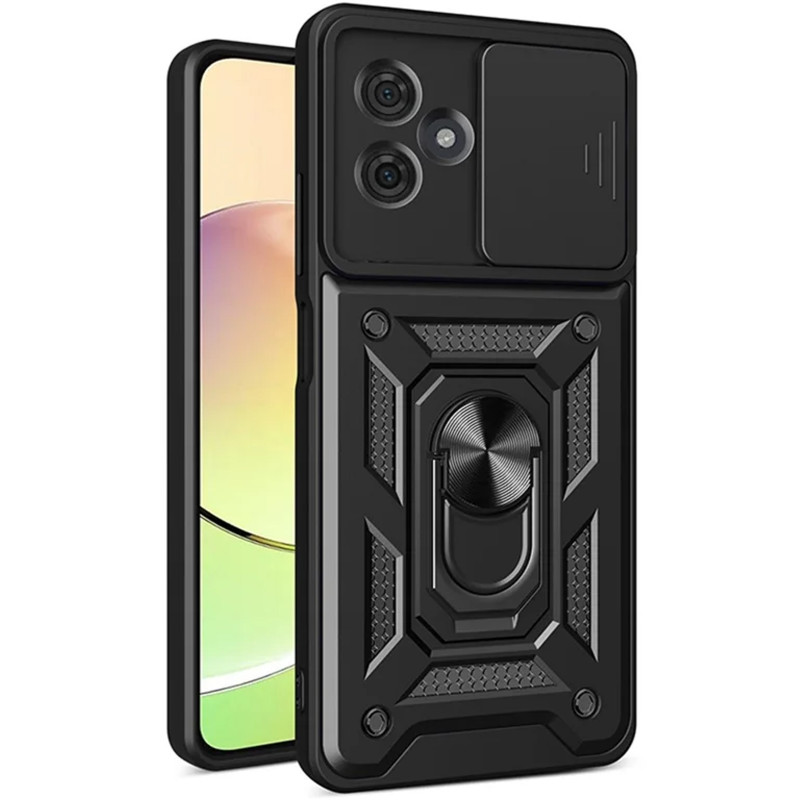 Удароміцний чохол Ummi Camshield Serge Ring на Motorola Moto G55 5G (Чорний / Black)