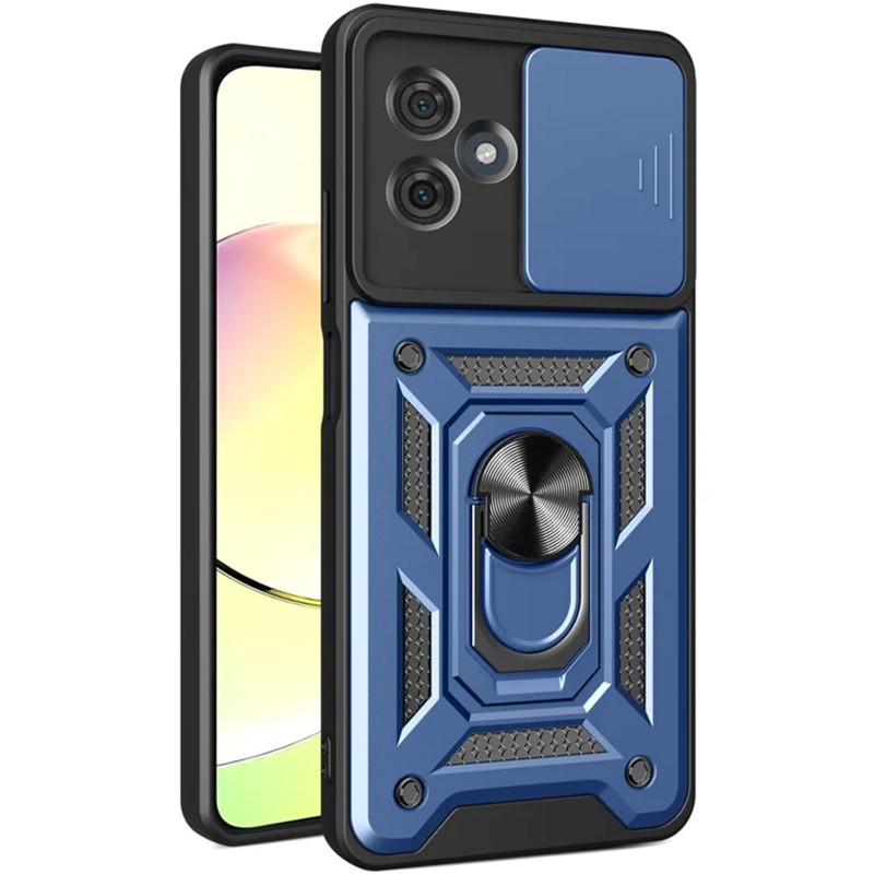 Удароміцний чохол Ummi Camshield Serge Ring на Motorola Moto G55 5G (Синій / Navy)