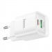 Купить СЗУ Hoco C147A PD20W+QC3.0 (1USB-A/1C) (White) на vchehle.ua