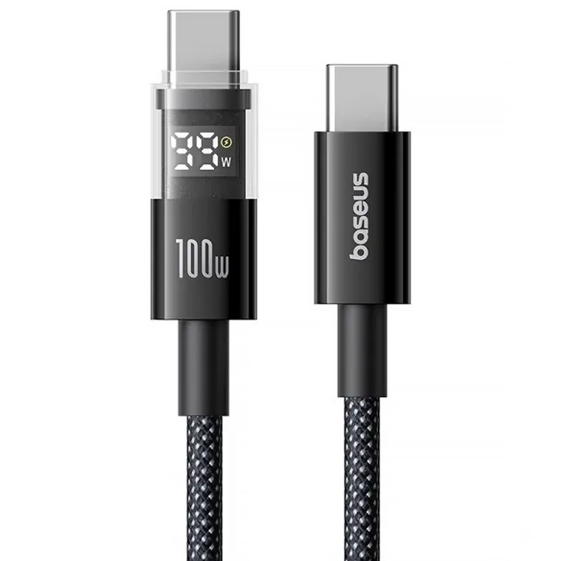 Дата кабель Baseus Display 2 Type-C to Type-C 100W (1m) (P10382702) (Cosmic Black)