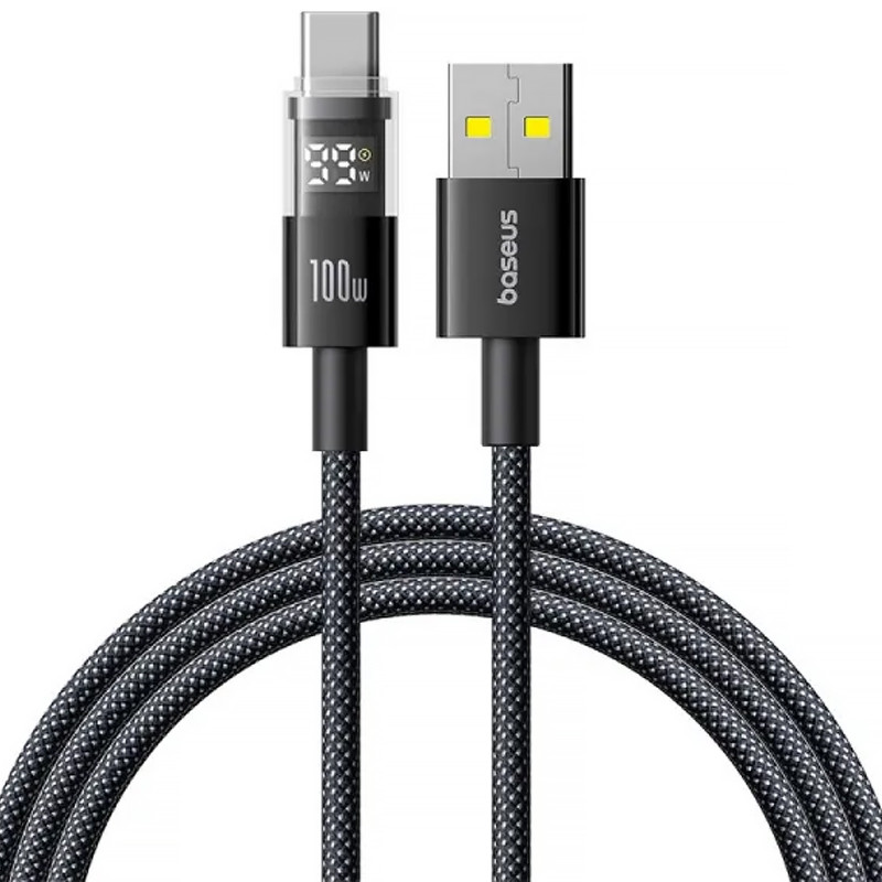 Дата кабель Baseus Display 2 USB to Type-C 100W (1m) (P10382701) (Cosmic Black)