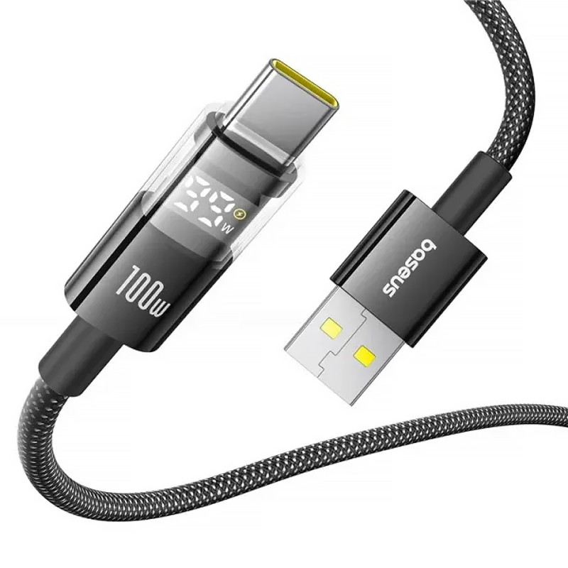 Фото Дата кабель Baseus Display 2 USB to Type-C 100W (1m) (P10382701) (Cosmic Black) на vchehle.ua