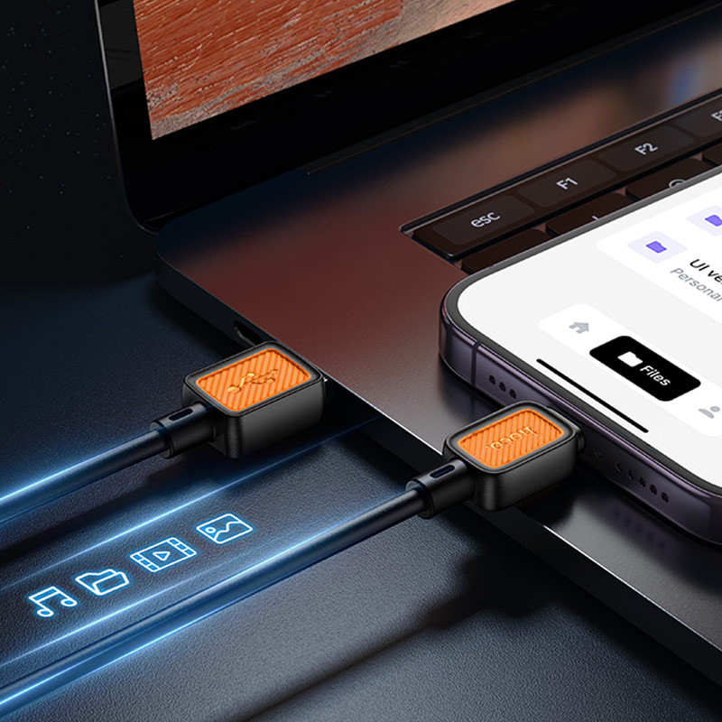 Купить Дата кабель Hoco X108 Benefit USB to Lightning 2.4A (1m) (Black) на vchehle.ua