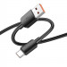 Фото Дата кабель Hoco X96 Hyper USB для Type-C 100W (0.25m) (Black) в маназині vchehle.ua
