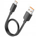 Купити Дата кабель Hoco X96 Hyper USB для Type-C 100W (0.25m) (Black) на vchehle.ua