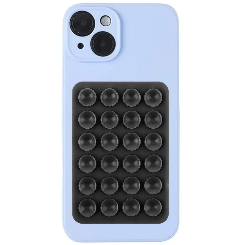 Фото Держатель-присоска для телефона Double Side Silicone 80*55мм (Black) на vchehle.ua