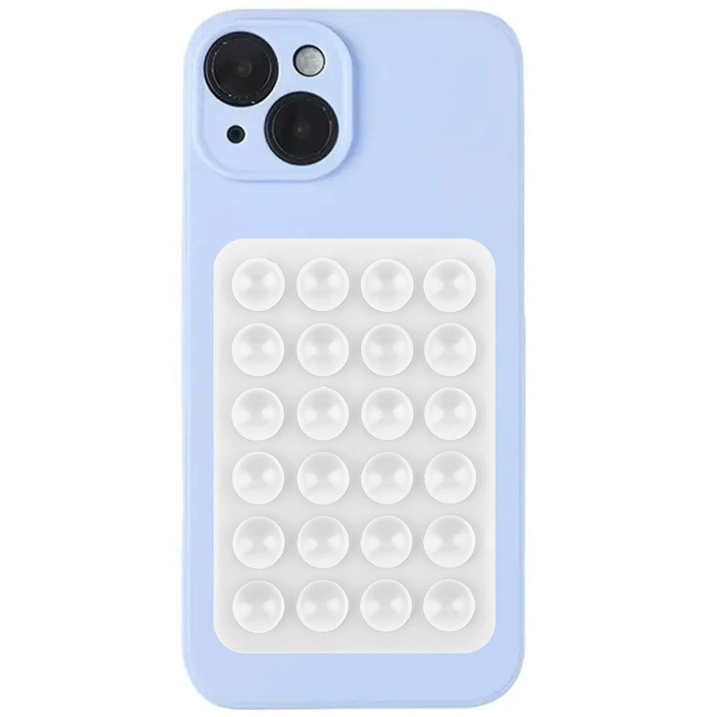 Фото Держатель-присоска для телефона Double Side Silicone 80*55мм (White) на vchehle.ua