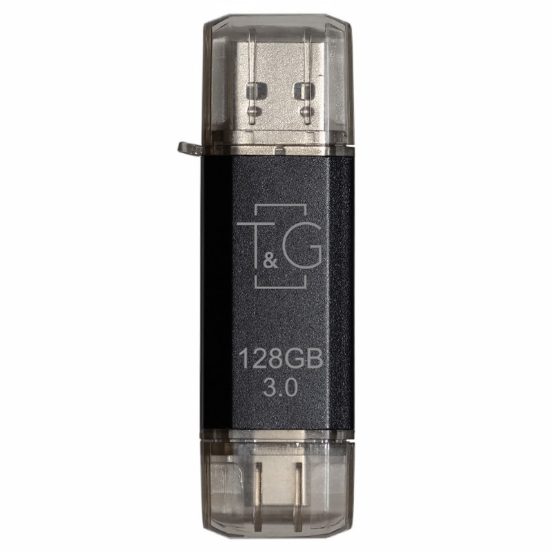 Фото Флеш-накопитель T&G 009 Star Series 2in1 USB 3.0 (USB-A/C) — 128GB (Черный) на vchehle.ua