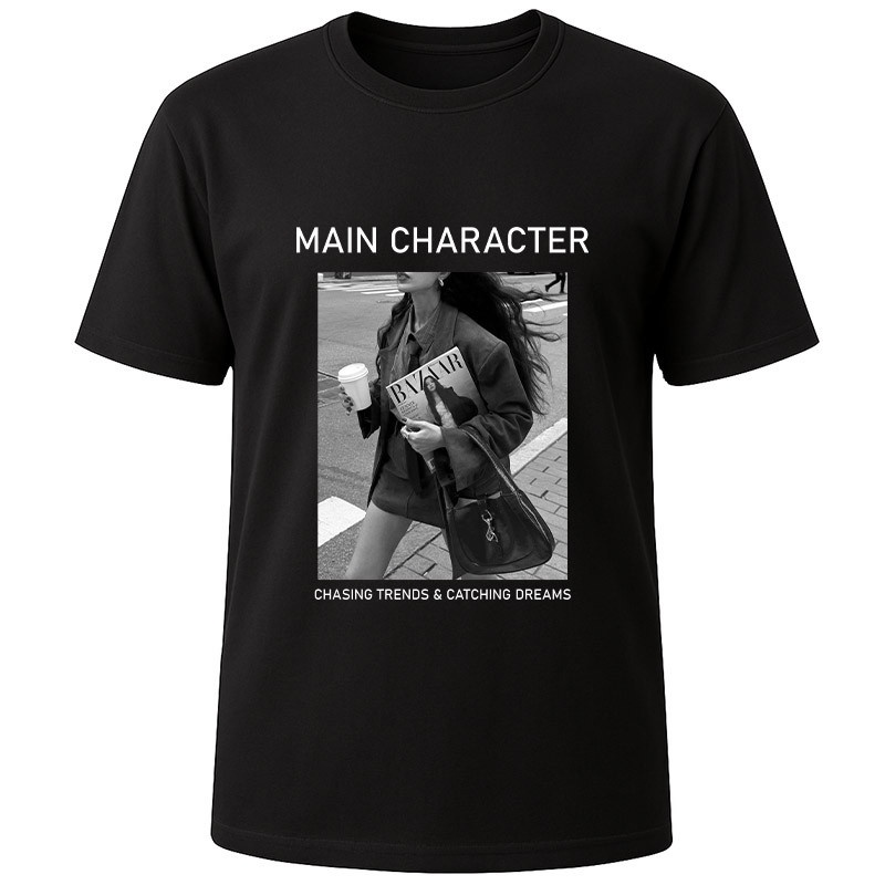 Футболка черная Main character (XL)