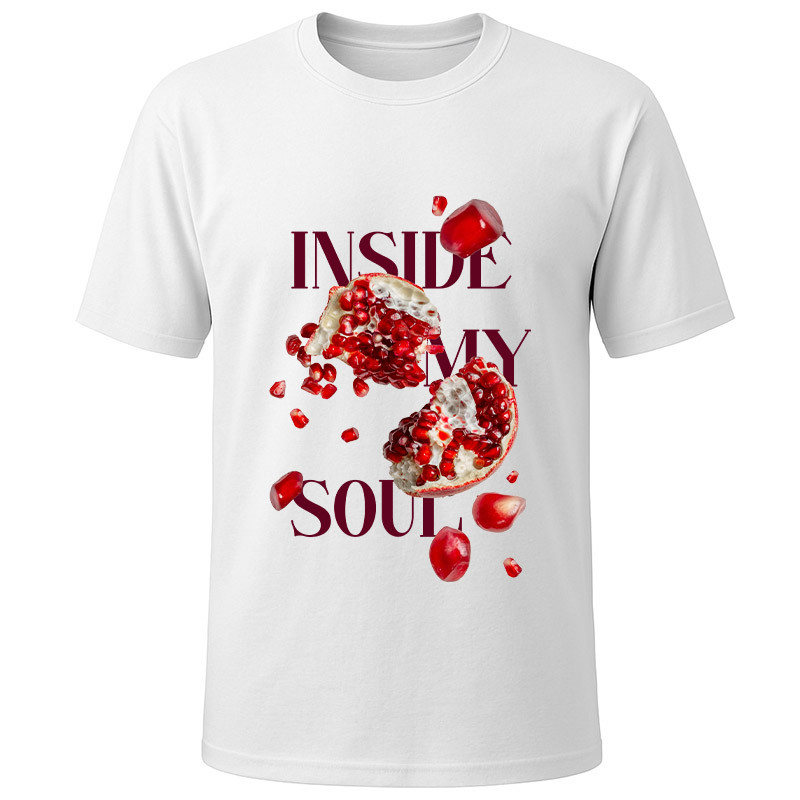 Футболка белая Insade my soul (L)