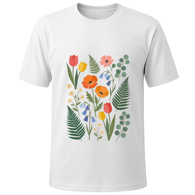 Футболка белая Bloom сollection (XXXL)