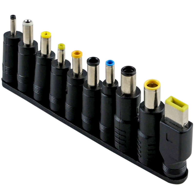 Кабель USB-C to DC 65W с набором переходников для ноутбука 10in1 (Black)