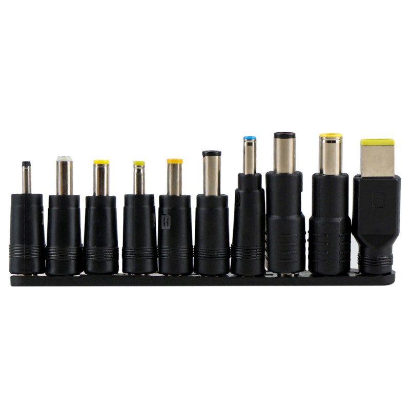 Фото Кабель USB-C to DC 65W с набором переходников для ноутбука 10in1 (Black) на vchehle.ua