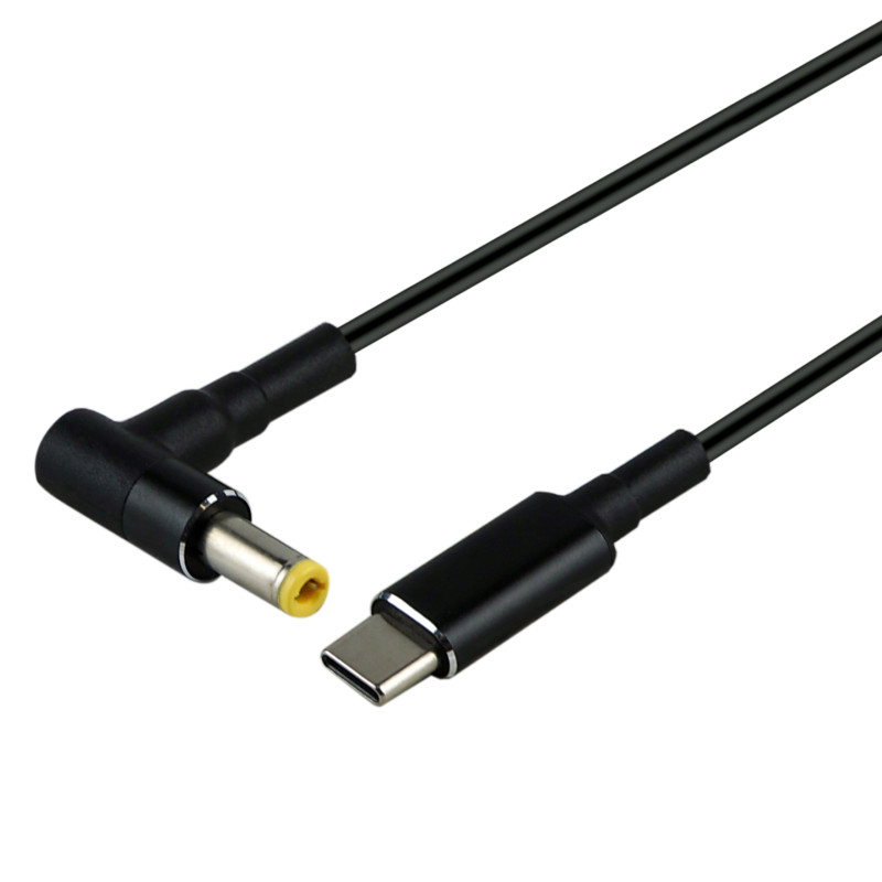 Фото Кабель USB-C to DC 65W с набором переходников для ноутбука 10in1 (Black) в магазине vchehle.ua