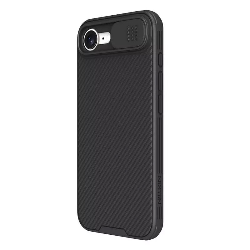 Фото Карбоновая накладка Nillkin CamShield Pro для Apple iPhone 16e / 17e (6.1") (Black) на vchehle.ua