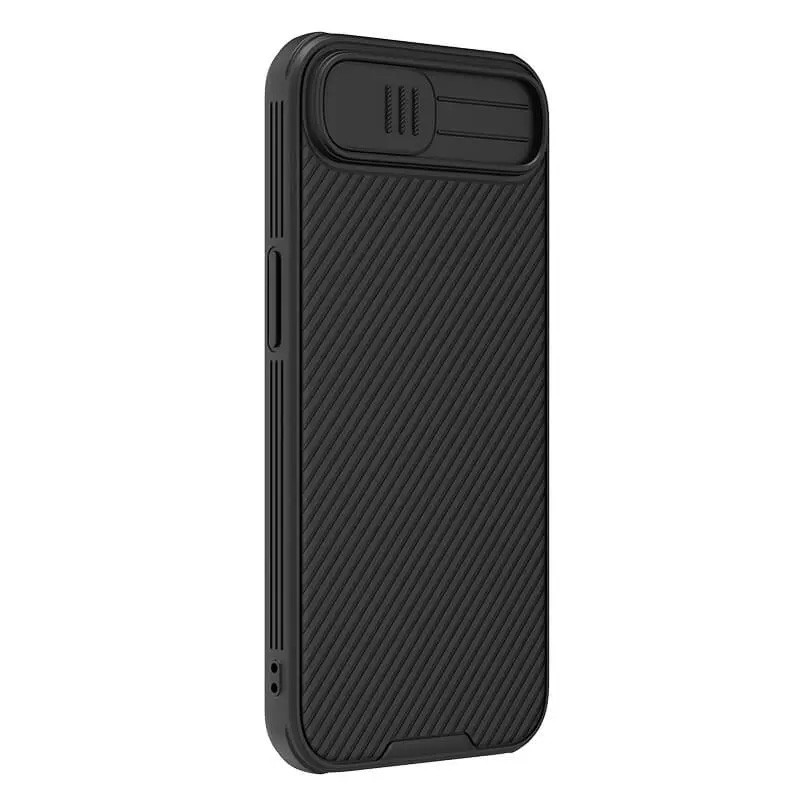 Фото Карбоновая накладка Nillkin CamShield Pro для Apple iPhone 16e / 17e (6.1") (Black) в магазине vchehle.ua