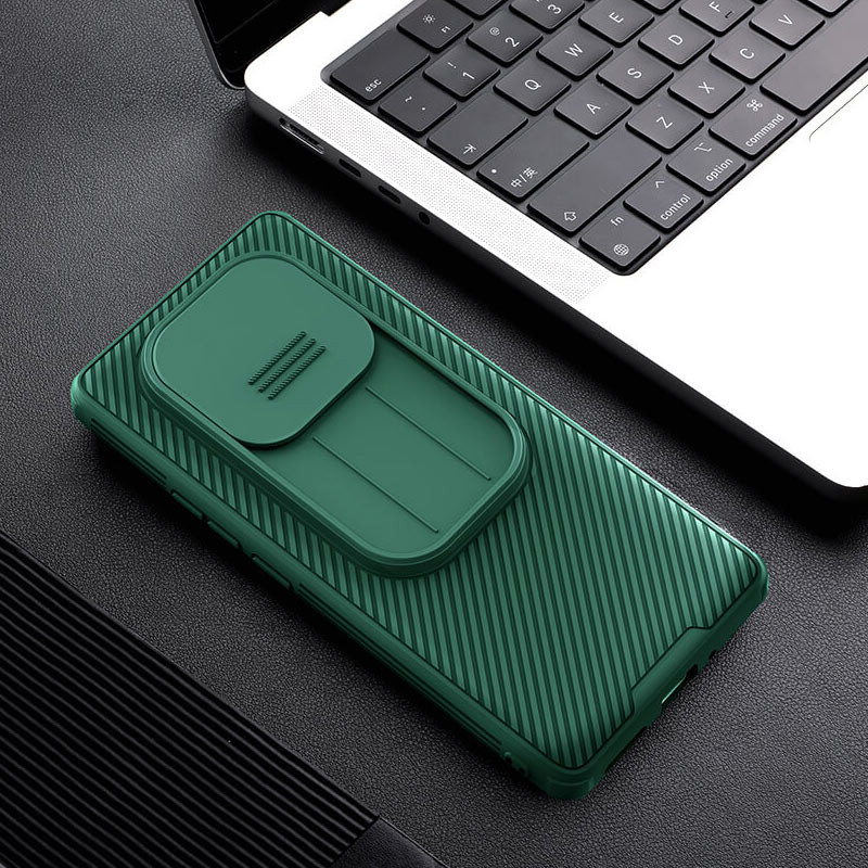 Заказать Карбоновая накладка Nillkin CamShield Pro для Xiaomi Redmi Note 14 Pro+ 5G (Deep Green) на vchehle.ua