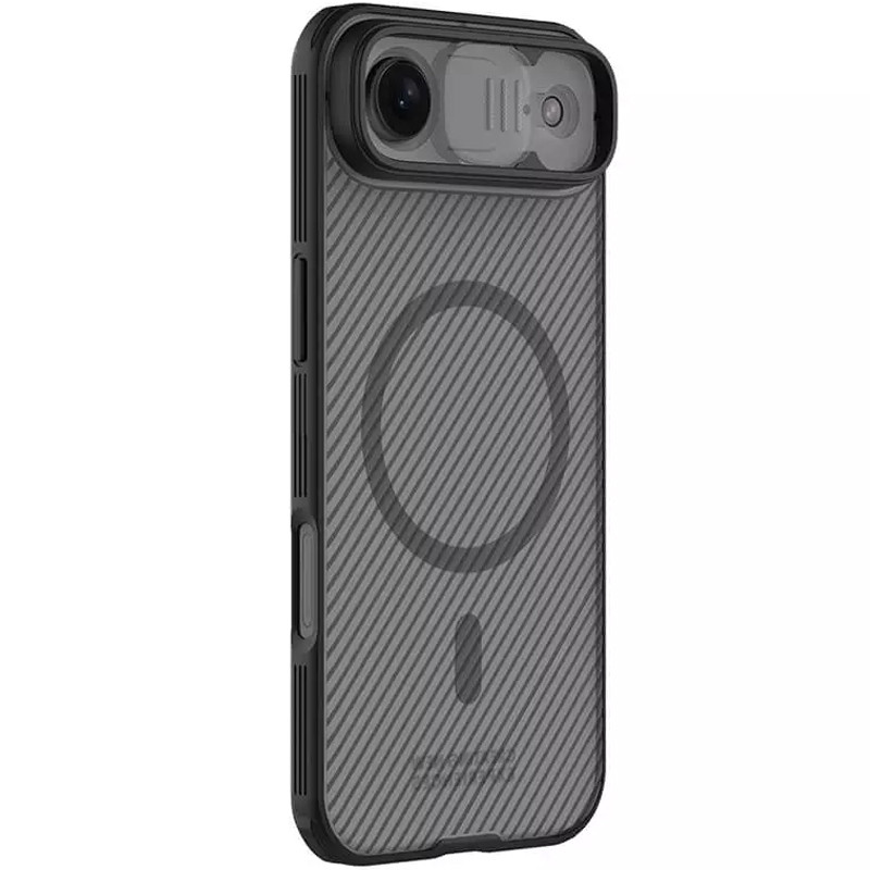 Карбоновая накладка Nillkin CamShield Pro Magnetic для Apple iPhone 17 Air (6.5") (Transparent black)