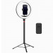 Кольцевая светодиодная LED лампа Neepho L15" + stand (Black)