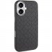 Кожаный чехол Carved with Magnetic Safe для Apple iPhone 16 (6.1") (Black)