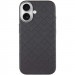 Фото Кожаный чехол Carved with Magnetic Safe для Apple iPhone 16 (6.1") (Black) на vchehle.ua