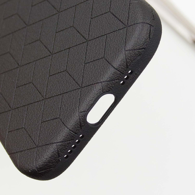 Заказать Кожаный чехол Carved with Magnetic Safe для Apple iPhone 16 (6.1") (Black) на vchehle.ua