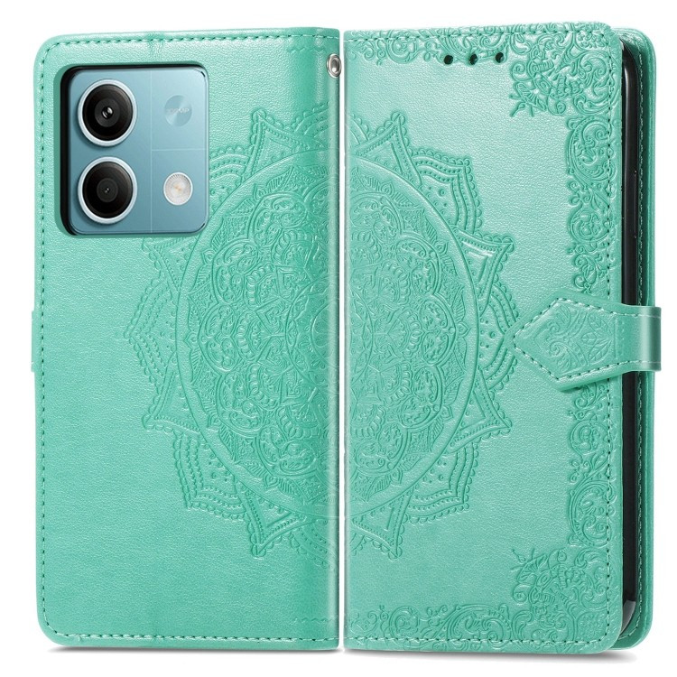 Фото Шкіряний чохол-книжка Art Case з візитницею на Xiaomi Redmi 13 4G / Poco M6 4G (Бірюзовий) на vchehle.ua