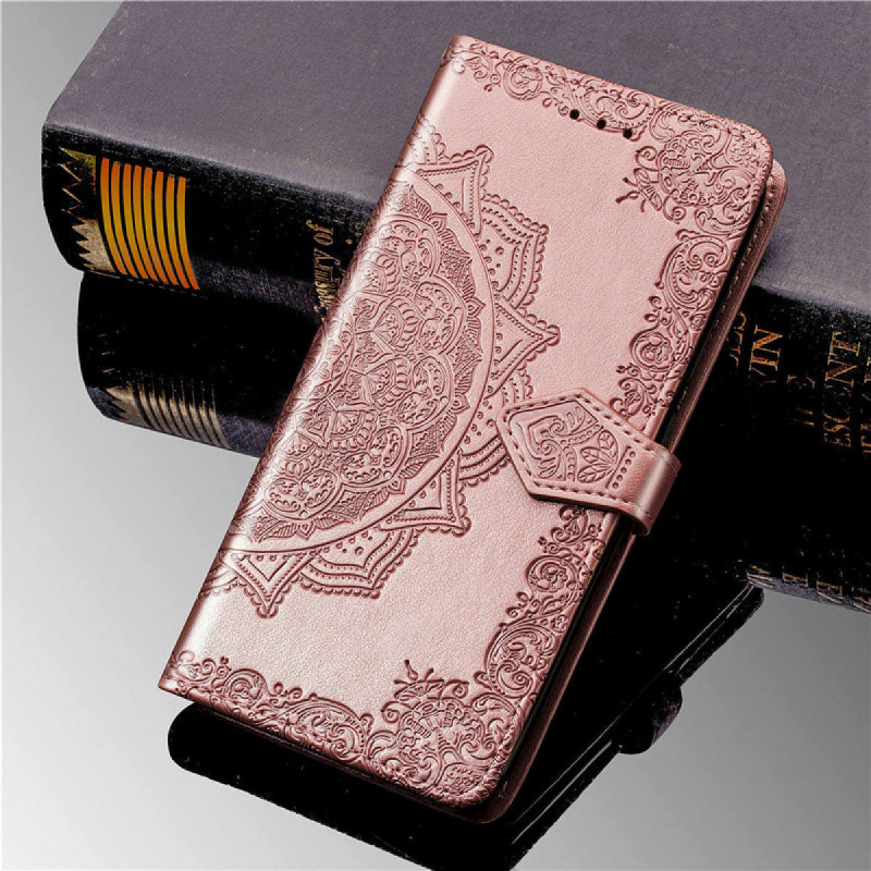 Замовити Шкіряний чохол-книжка Art Case з візитницею на Xiaomi Redmi 13 4G / Poco M6 4G (Рожевий) на vchehle.ua