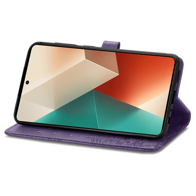 Фото Кожаный чехол-книжка Art Case с визитницей для Xiaomi Redmi Note 14 5G (Фиолетовый) в магазине vchehle.ua